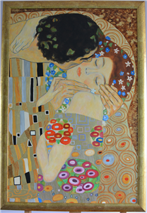 "Pocałunek", fragment wg. G. Klimta