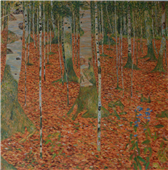 "Las brzozowy"  wg.G. Klimta