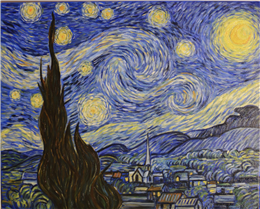 "Gwiażdzista noc" wg Van Gogh