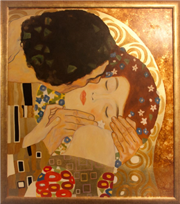 "Pocałunek" fragment wg.G. Klimta