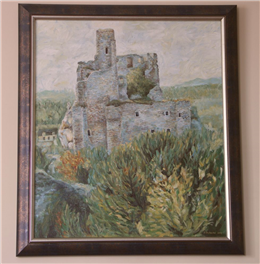 "Ruiny zamku w Mirowie"